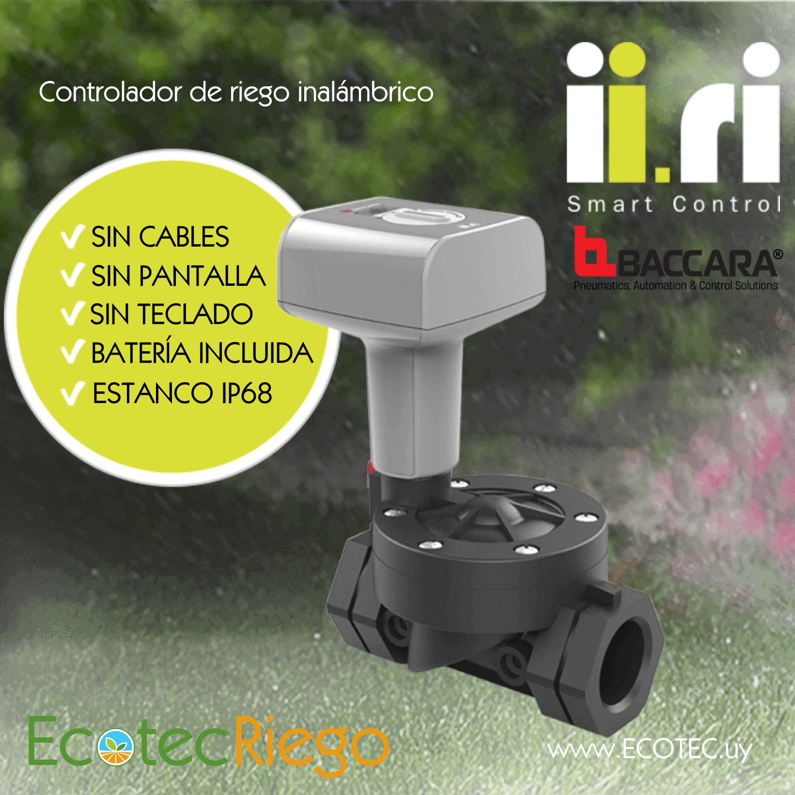 Kit de riego por goteo y controlador ii.ri de Baccara Israel - Imagen 7